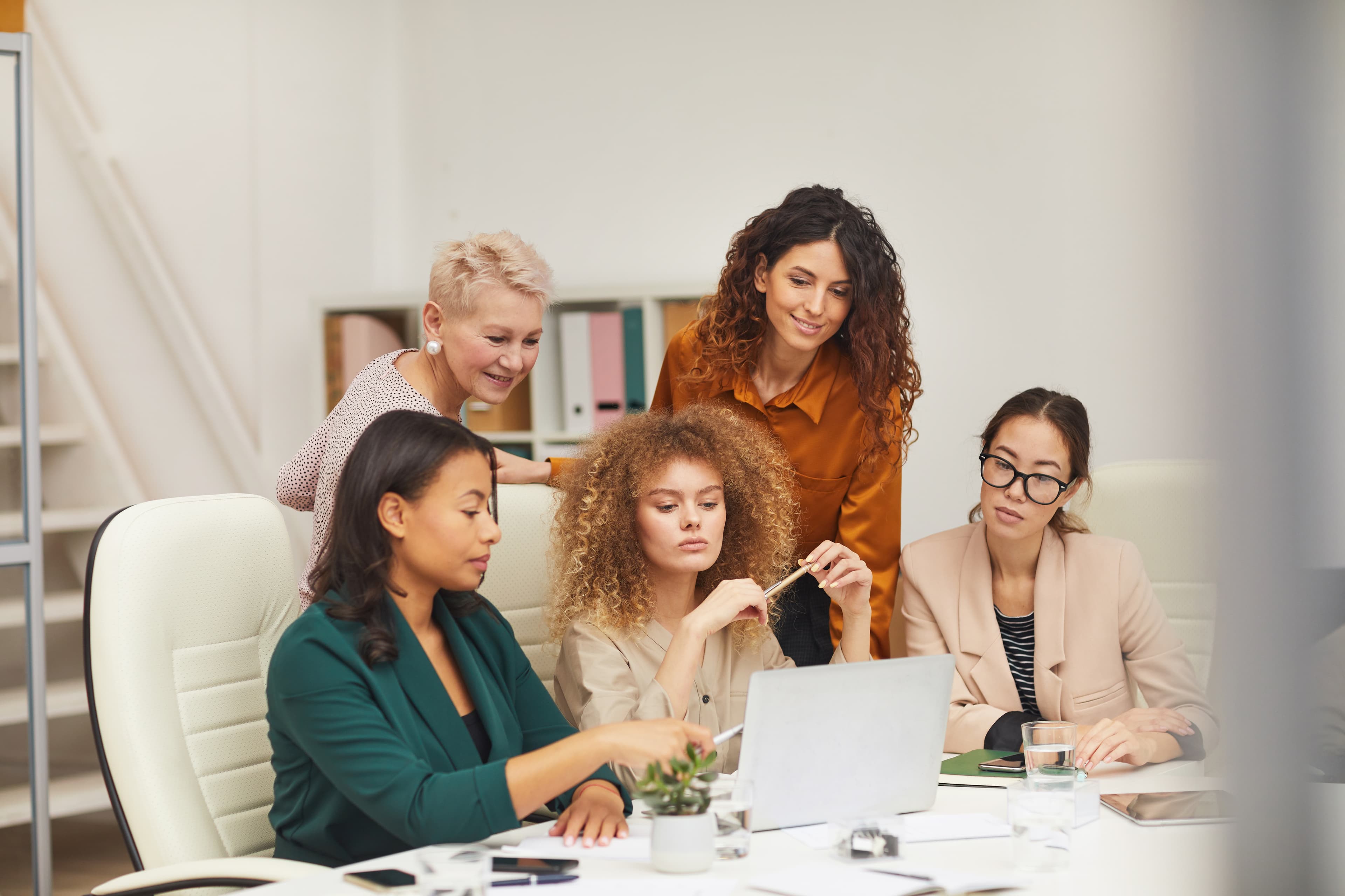 Group of women working together
